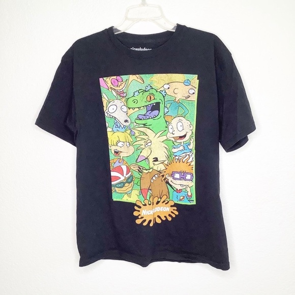 Nickelodeon 90s cartoon character graphic T-shirt men’s size large - Picture 2 of 2